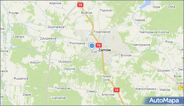 mapa Tresta Wesoła, Tresta Wesoła na mapie Targeo